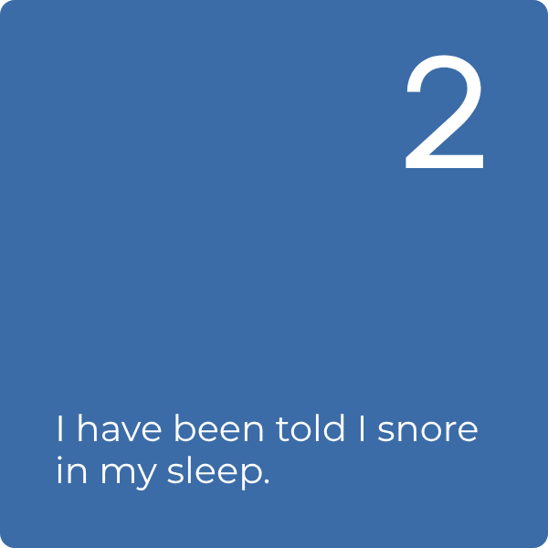 Q2: I am tired and sleepy throughout the day.